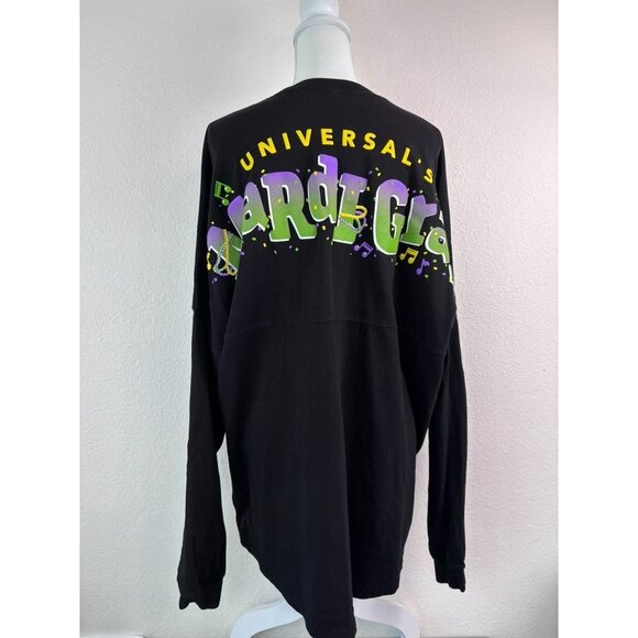 Universal Studio's XL black long sleeve spirit jersey mardi gras carnaval shirt - Picture 3 of 6